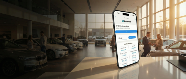 Marketvalues app inside a dealership