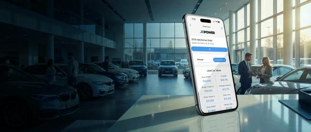 Marketvalues app in a car dealership